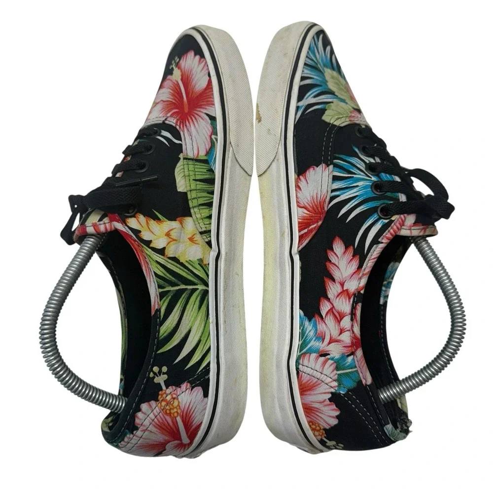 Vans‎ Hawaiian Hawaii Aloha Floral Lace Up Sk8 Shoes Men 9.5 Women 11 S-4